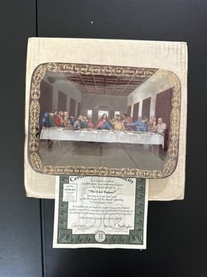 "The Last Supper" By Christopher Nick based on the original painting Plate
