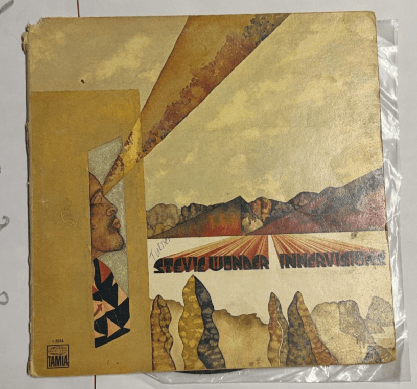 Stevie Wonder – Innervisions 2 LP Tamla T326L – Untested – Worn Cover