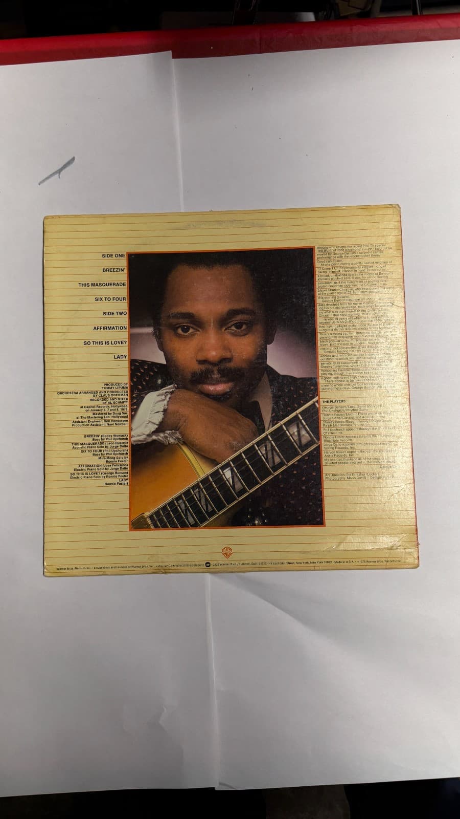 George Benson – Breezin’ Vinyl LP 1976 Warner Bros – Untested - Thumbnail 2