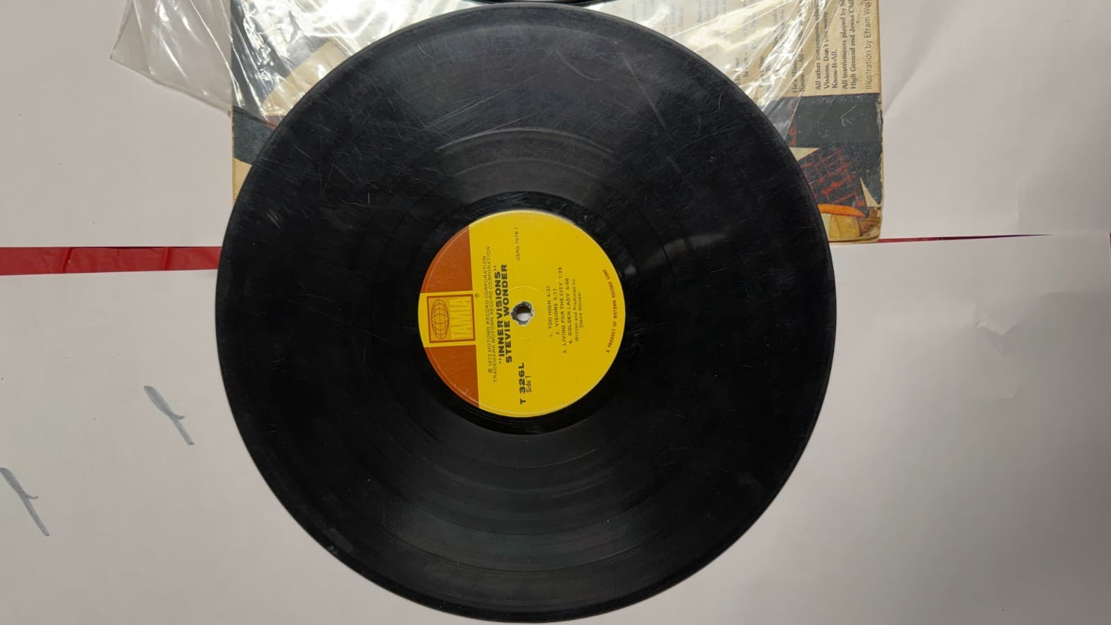 Stevie Wonder – Innervisions 2 LP Tamla T326L – Untested – Worn Cover - Thumbnail 9