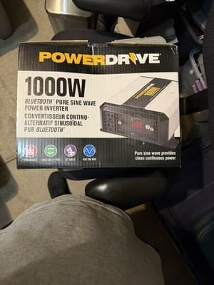 PowerDrive 1000 Watt Bluetooth Pure Sine Wave Power Inverter PDIPS1000B NEW - Thumbnail 2