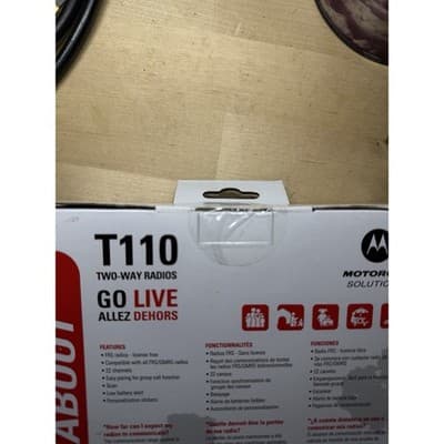 Motorola Talkabout T110 Two-Way Radios – 16 Mile Range – NEW Sealed - Thumbnail 5