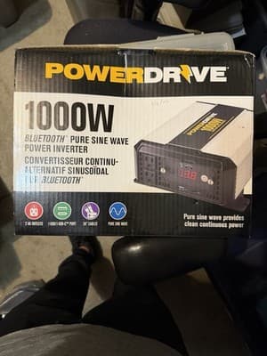 PowerDrive 1000 Watt Bluetooth Pure Sine Wave Power Inverter PDIPS1000B NEW - Thumbnail 3