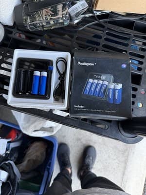 Doublepow Rechargeable AA Batteries 1.5V with LCD Charger and USB Cable Set - Thumbnail 6