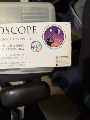 Galileoscope 50-mm 2 Inch F/10 Refractor Kit Telescope Kit NEW Open Box - Thumbnail 9