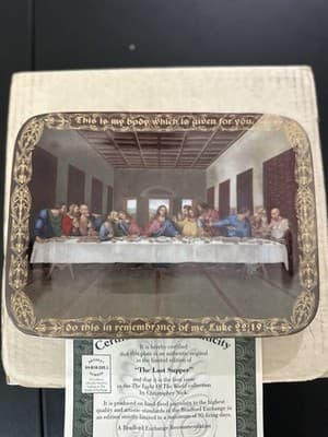 "The Last Supper" By Christopher Nick based on the original painting Plate - Thumbnail 3