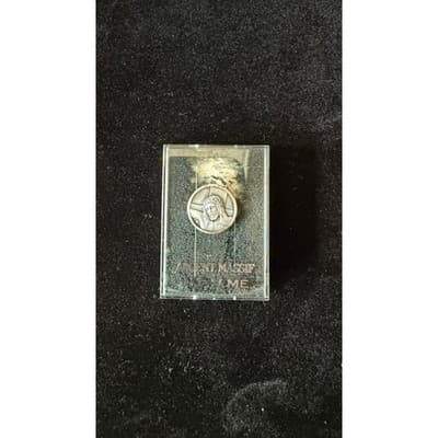 J. Balme French Sterling Silver Jesus Christ Medal Pendant Notre Dame de Paris