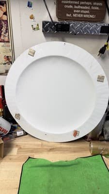 1998 Miller Genuine Draft MGD Round Beer Sign 20” Bar Decor - Thumbnail 3