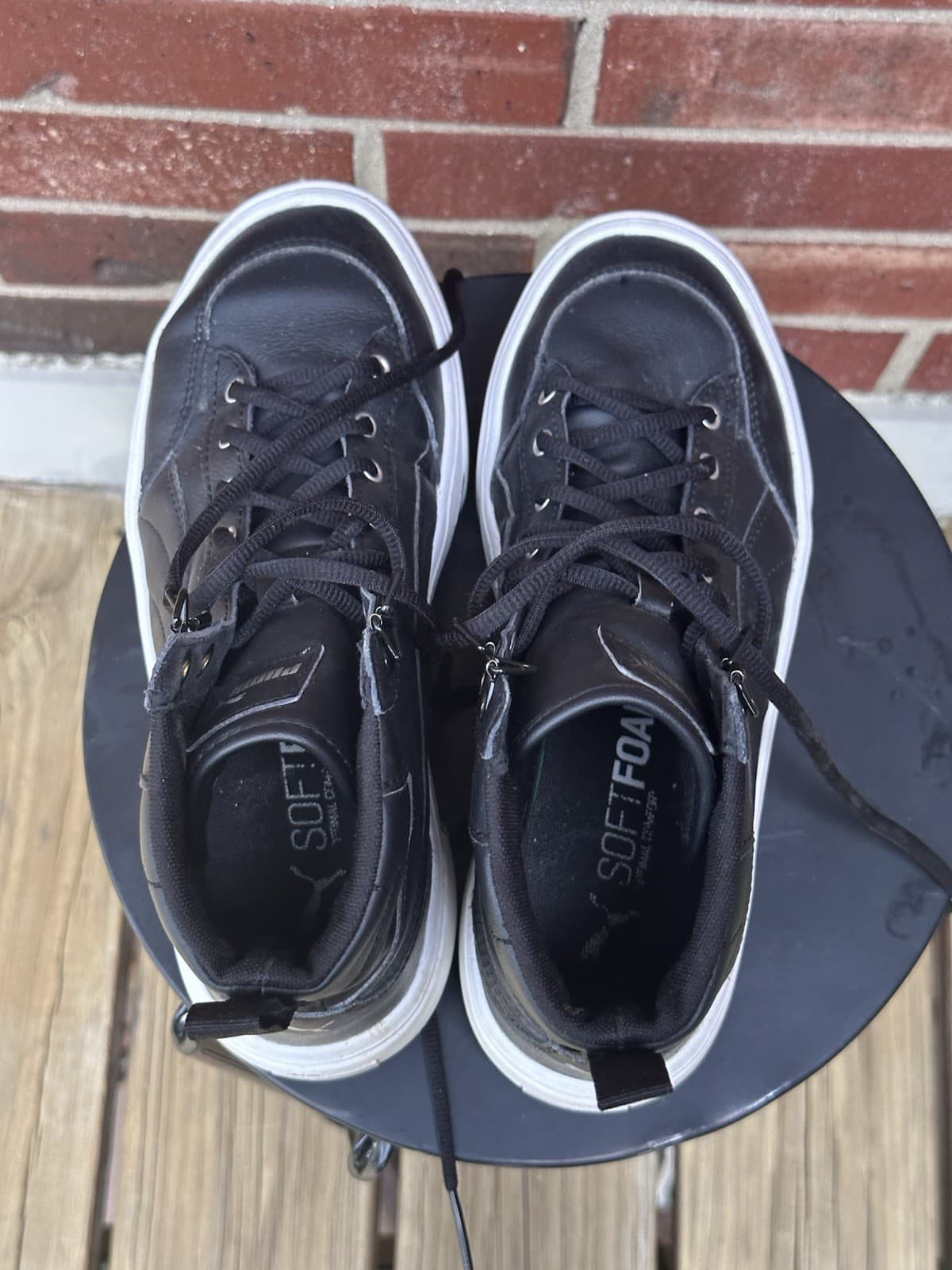 PUMA Womens Kaia Platform Sneakers Shoes Casual - Black - Thumbnail 2