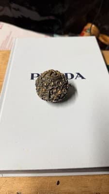 Vintage Jerusalem Old City Metal Miniature Sculpture Sphere Souvenir Figurine