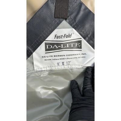 Da-Lite Fast-Fold Rear Projection Screen Surface 9x12 Replacement Gray Vinyl - Thumbnail 10