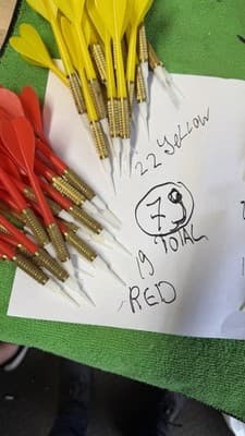 79 Soft Tip Darts Lot Brass Barrels + Extra Tips Yellow Green Red Blue - Thumbnail 3