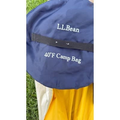 Coleman Brazos 20-40F Sleeping Bag LL Bean 40F Camp Bag & Sleeping Pad Set Navy - Thumbnail 5