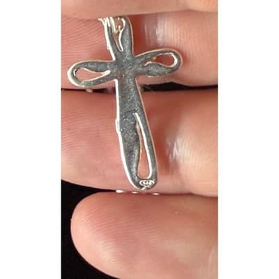 Argento 925 Sterling Silver Rosary Necklace Pink Crystal Beads R122 NEW - Thumbnail 4