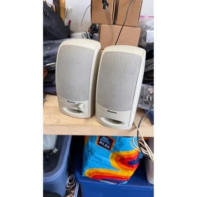 Boston Acoustics BA265 Powered Computer Speakers Multimedia System Beige - Thumbnail 5