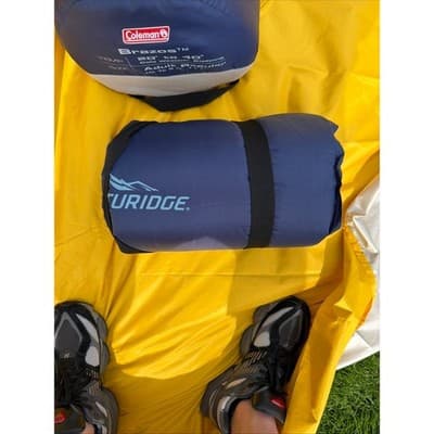 Coleman Brazos 20-40F Sleeping Bag LL Bean 40F Camp Bag & Sleeping Pad Set Navy - Thumbnail 9