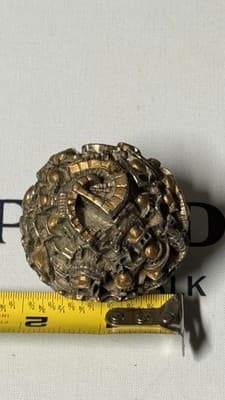 Vintage Jerusalem Old City Metal Miniature Sculpture Sphere Souvenir Figurine - Thumbnail 10