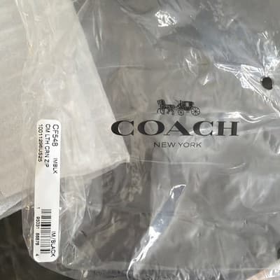 Coach Leather Corner Zip Wristlet Monogram Print NWT - Thumbnail 7