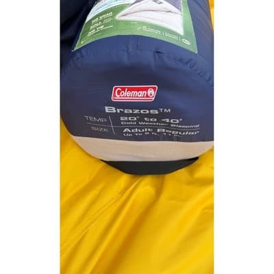 Coleman Brazos 20-40F Sleeping Bag LL Bean 40F Camp Bag & Sleeping Pad Set Navy - Thumbnail 6