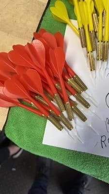 79 Soft Tip Darts Lot Brass Barrels + Extra Tips Yellow Green Red Blue - Thumbnail 2