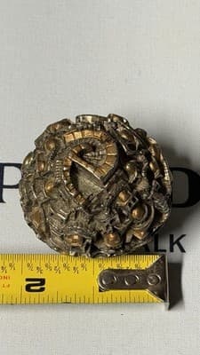 Vintage Jerusalem Old City Metal Miniature Sculpture Sphere Souvenir Figurine - Thumbnail 11