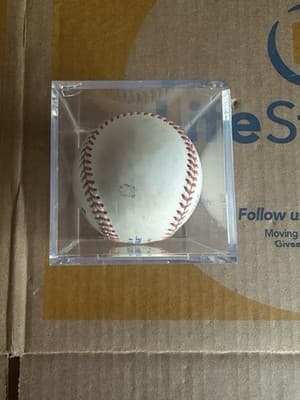 Joe Torre Signed Rawlings Official American League Baseball w/ Display Case - Thumbnail 8