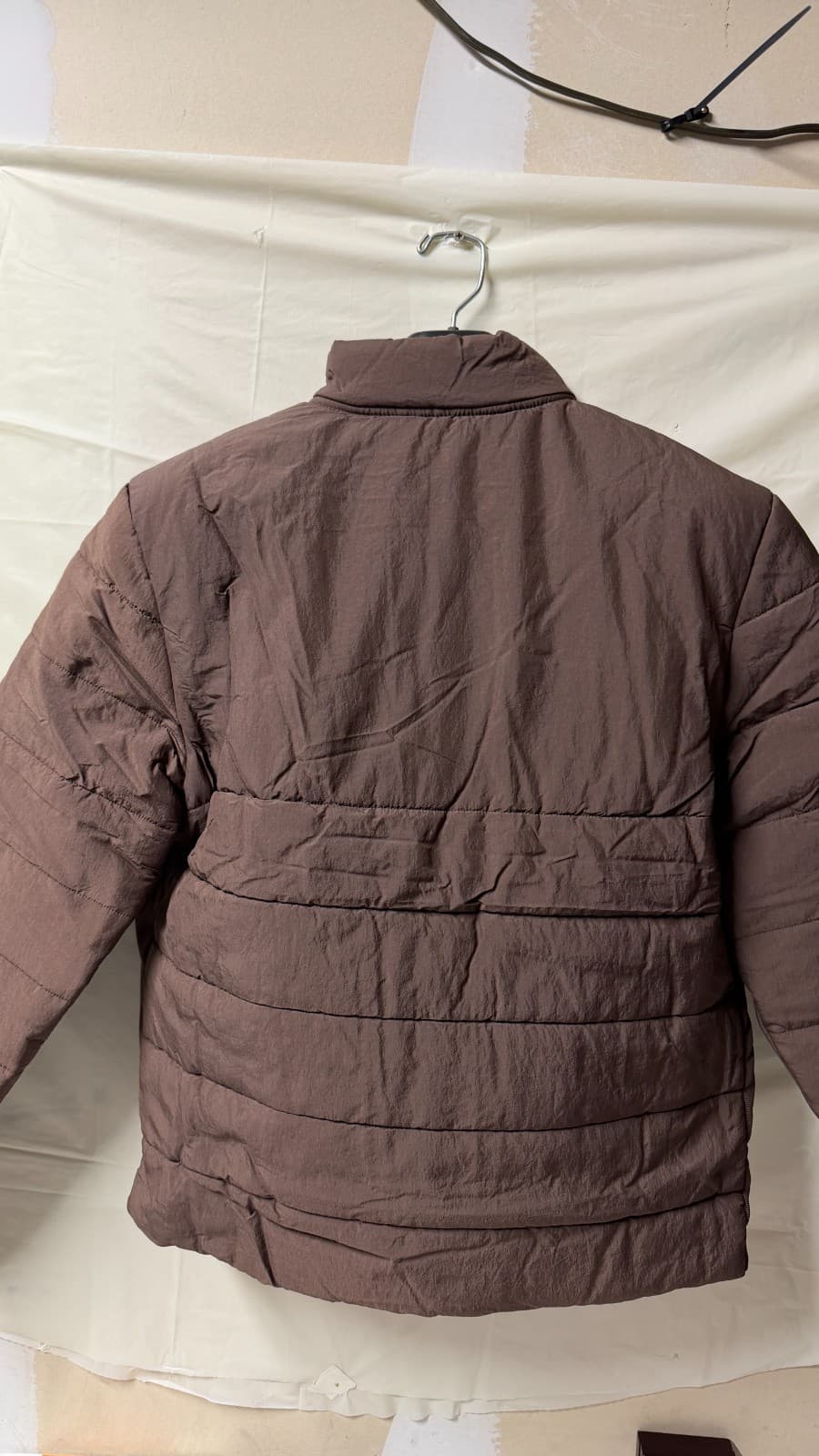 FLX Men’s Puffer Jacket Brown Size M Lightweight Quilted Zip Up NWT - Thumbnail 11