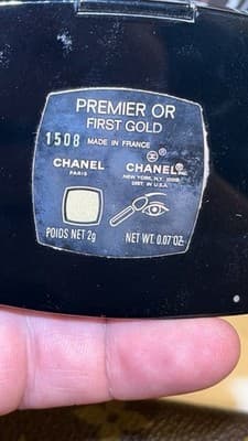 CHANEL Premier Or First Gold 1508 Eyeshadow 2g Made in France Vintage - Thumbnail 10