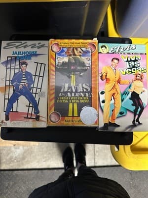 Elvis Presley VHS Lot Jailhouse Rock Viva Las Vegas Elvis Is Alive