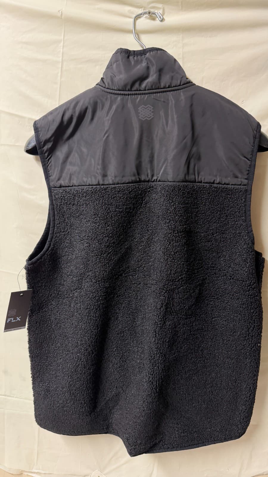 FLX Sherpa Fleece Vest Black Size S New With Tags Zip Pockets Warm - Thumbnail 11