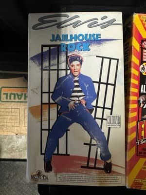 Elvis Presley VHS Lot Jailhouse Rock Viva Las Vegas Elvis Is Alive - Thumbnail 3