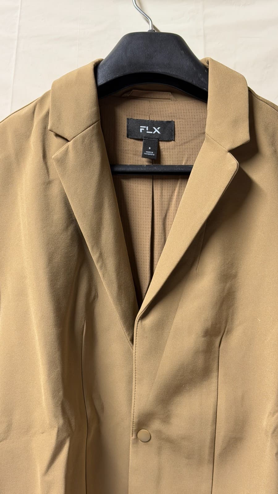 FLX Men’s Blazer Jacket Size S Tan Stretch Casual Urban Style NWT $135 - Thumbnail 6