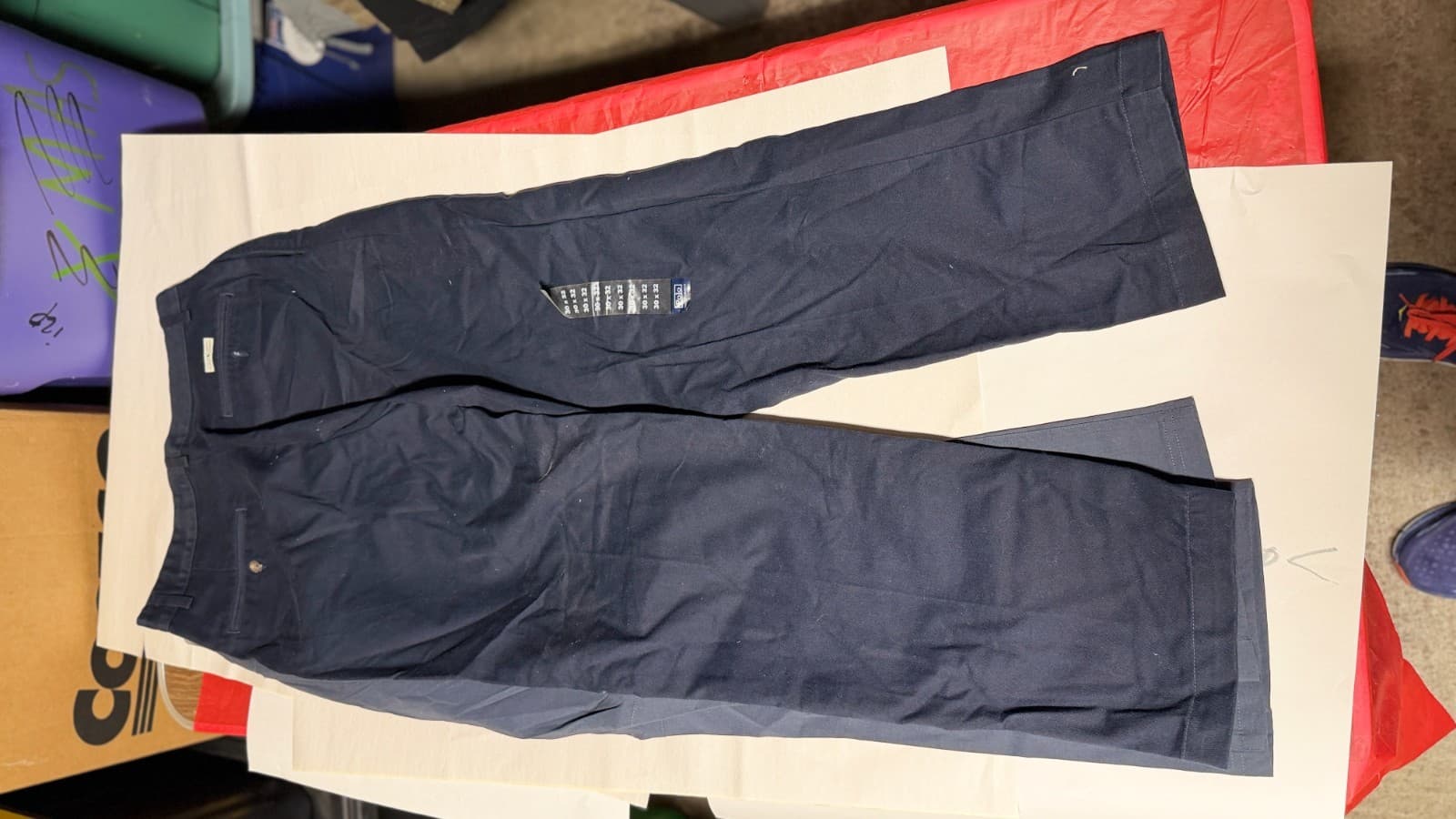 Men’s Pants Set Eddie Bauer 32x32 + Polo 30x32 Navy/Blue Outdoor Chino Lot - Thumbnail 7