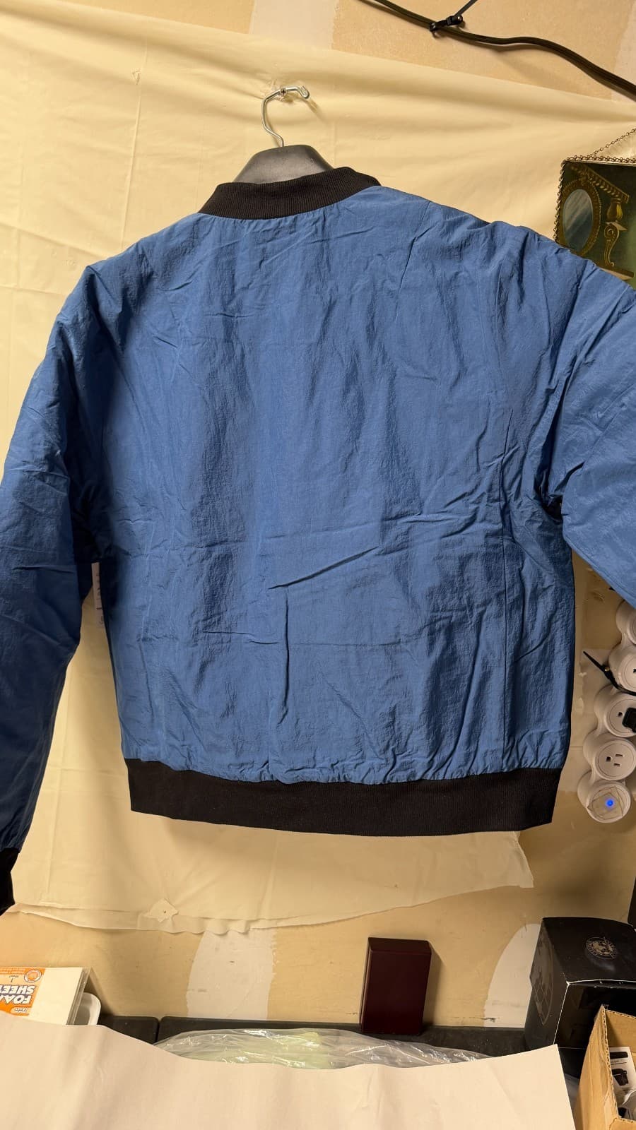 FLX Men’s Blue Bomber Jacket Size M Active Outdoor Lightweight NWT $80 - Thumbnail 9