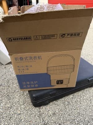 Portable Foldable Washing Machine Mini Washer for Travel Dorm Apartment - Thumbnail 2