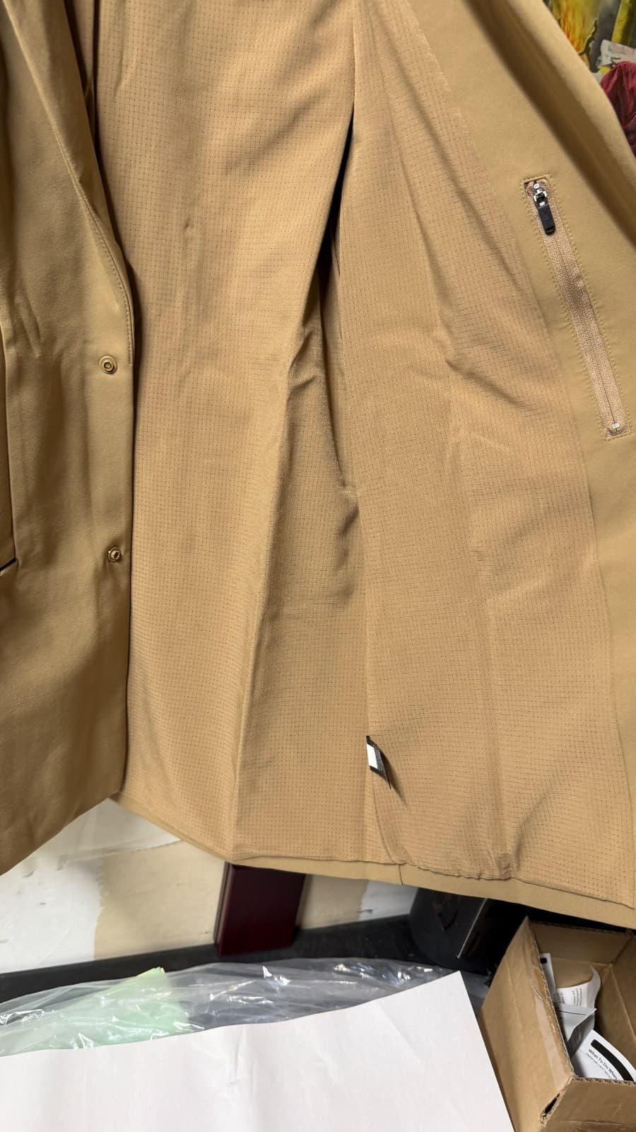 FLX Men’s Blazer Jacket Size S Tan Stretch Casual Urban Style NWT $135 - Thumbnail 10