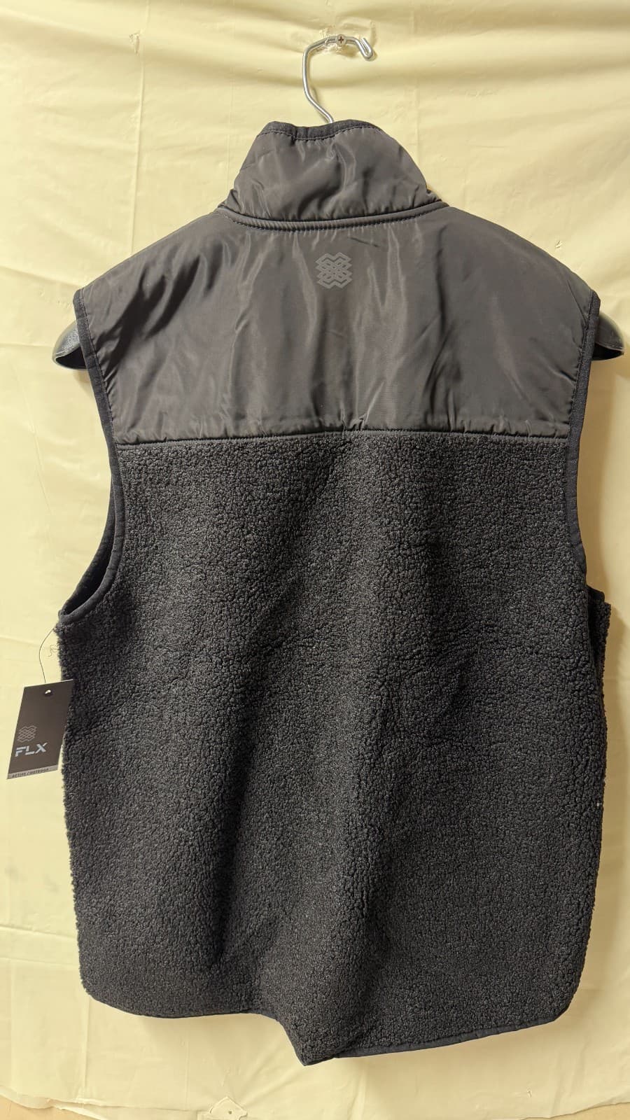 FLX Sherpa Fleece Vest Black Size S New With Tags Zip Pockets Warm - Thumbnail 10