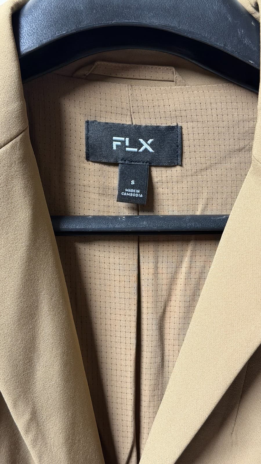 FLX Men’s Blazer Jacket Size S Tan Stretch Casual Urban Style NWT $135 - Thumbnail 8