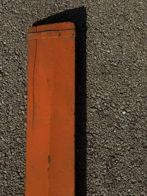 Vintage Wooden Canoe Paddle 14 ft Orange Painted Boat Oar - Thumbnail 7