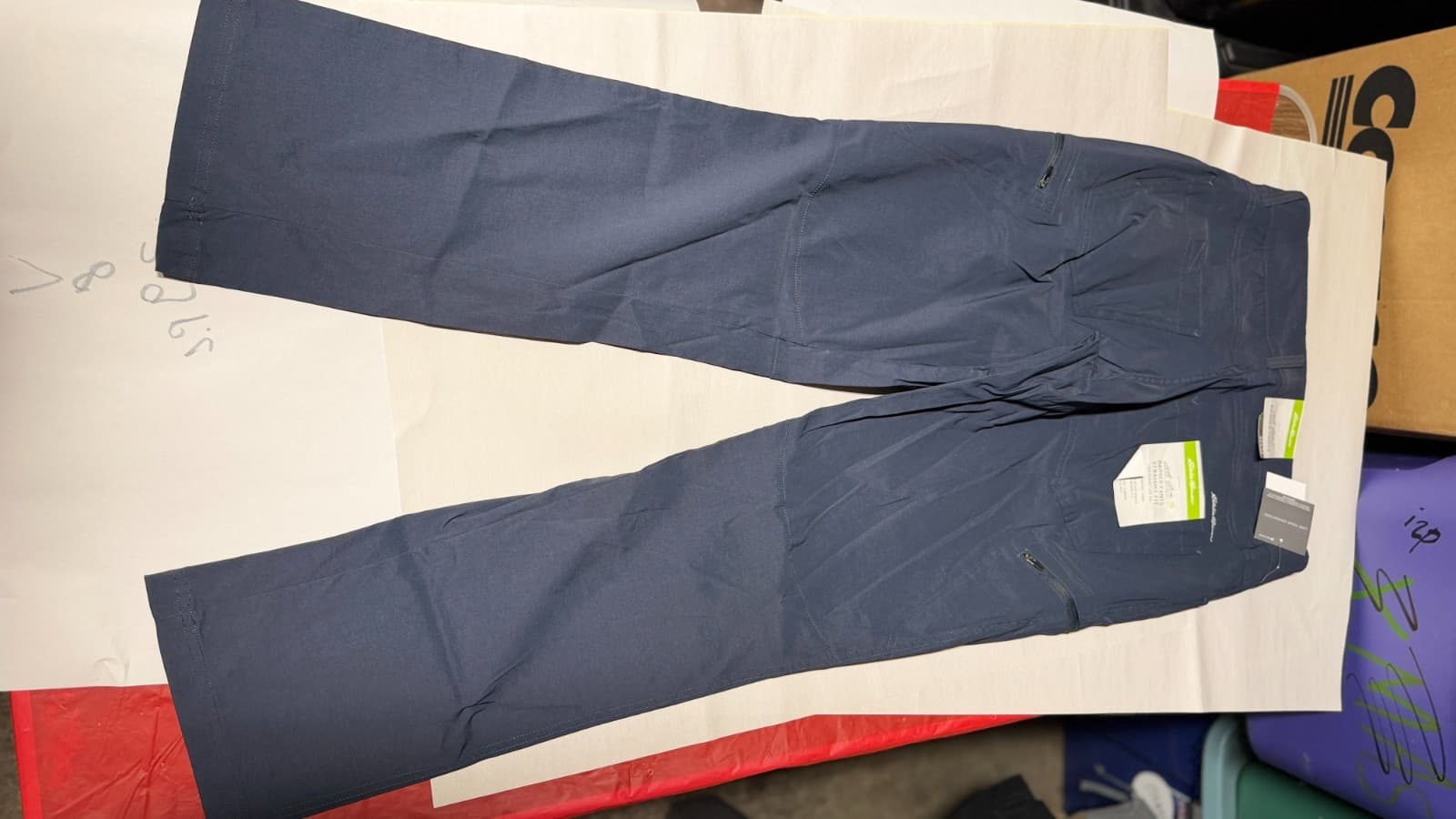 Men’s Pants Set Eddie Bauer 32x32 + Polo 30x32 Navy/Blue Outdoor Chino Lot - Thumbnail 9