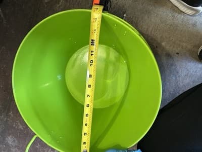 Set of 2 Green Metal Decorative Buckets 13” Wide x 9” Tall Garden Party Planter - Thumbnail 4