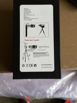 18x Mobile Phone Telephoto Zoom Lens Kit w/ Tripod Universal Clip New - Thumbnail 4