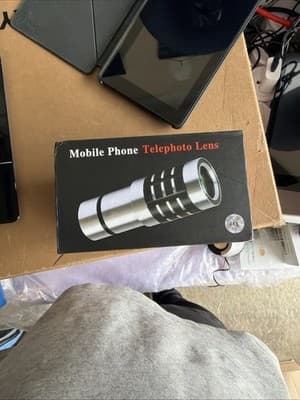 18x Mobile Phone Telephoto Zoom Lens Kit w/ Tripod Universal Clip New