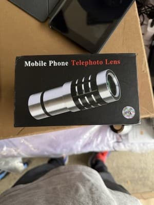 18x Mobile Phone Telephoto Zoom Lens Kit w/ Tripod Universal Clip New - Thumbnail 2