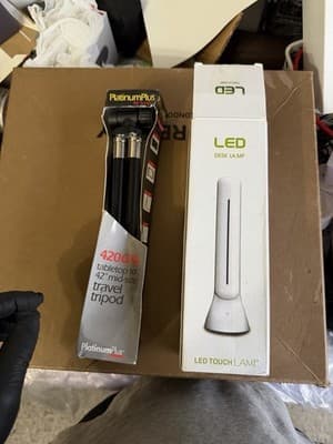 Lot of 2 – PlatinumPlus 4200XL Tripod + LED Touch Desk Lamp – New