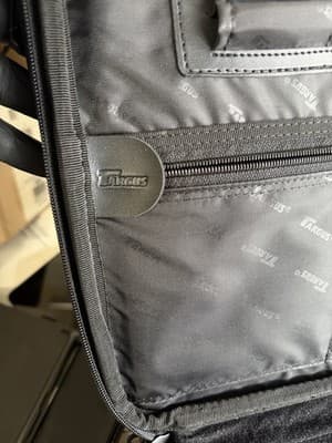 Targus Black Leather Laptop Bag Briefcase Fits 15.6” Padded Compartments - Thumbnail 11