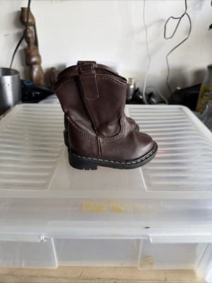 Garanimals Toddler Boys Brown Boots Size 3 (US) – Faux Leather