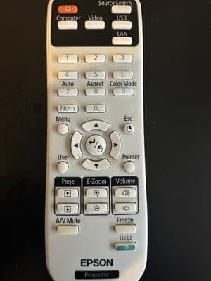Epson Projector Remote Control – Compatible with PowerLite/EX Series - Thumbnail 3