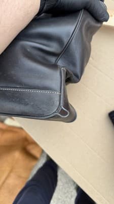 Coach Black Leather Zip Top Tote Shoulder Bag F05S-7790 - Thumbnail 5
