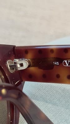 Rare Vintage Valentino Sunglasses Brown Tortoise Italy - Thumbnail 12